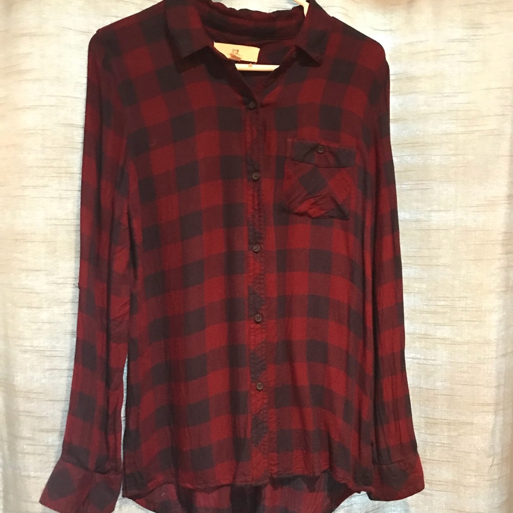 Button down plaid